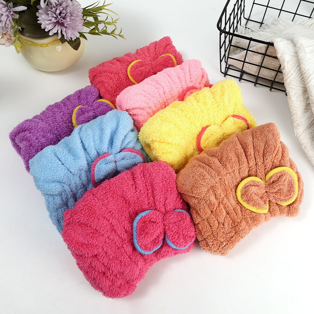 Premium Hair Drying Towel Cap.