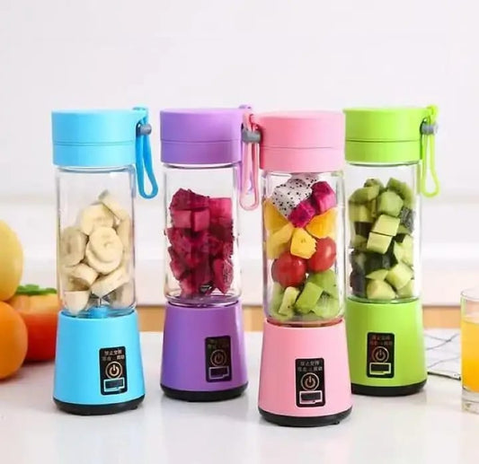 Portable 6 cuts Blender Home USB Rechargeable Electric Fruit Extractor Juice Blender Machine