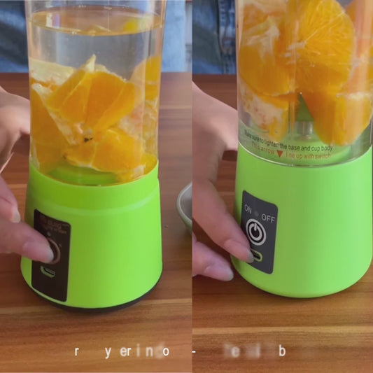 Portable 6 cuts Blender Home USB Rechargeable Electric Fruit Extractor Juice Blender Machine