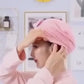 Premium Hair Drying Towel Cap.